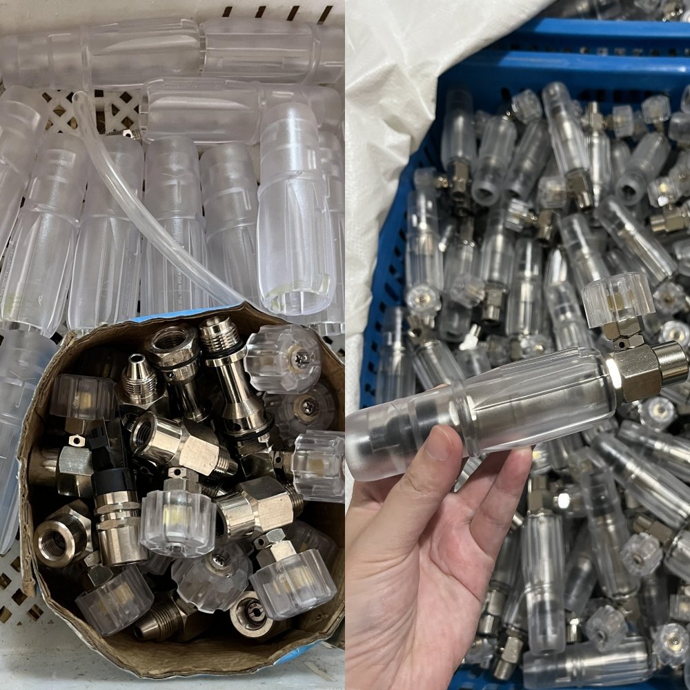 foam gun head in parts
