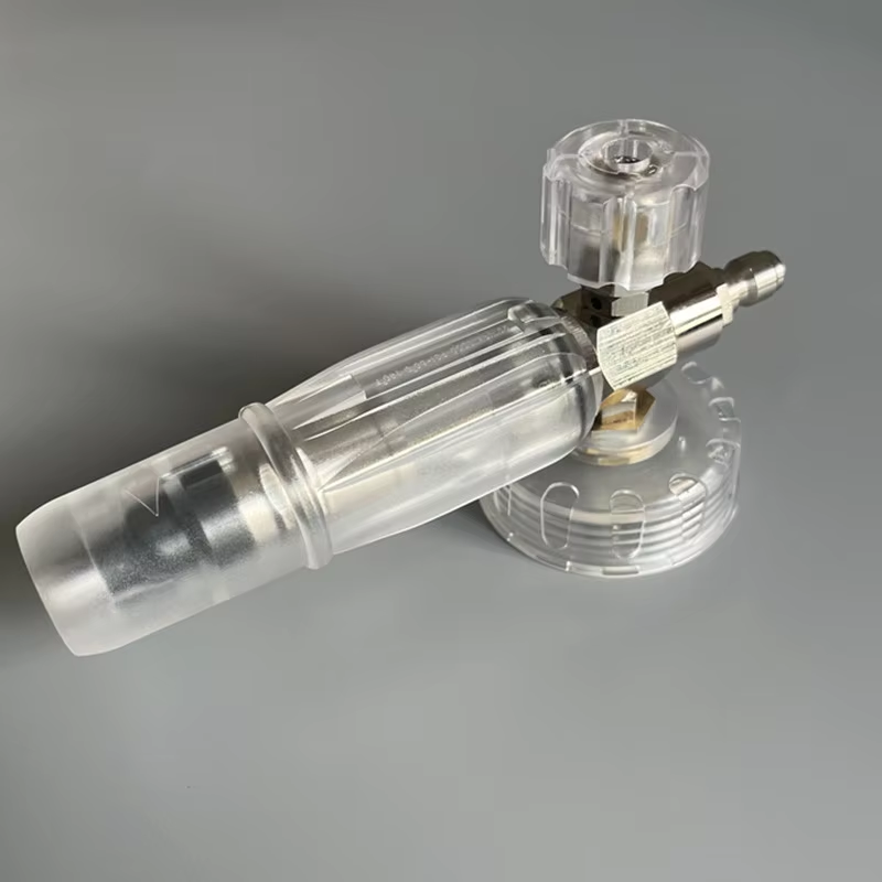 transparent foam gun head