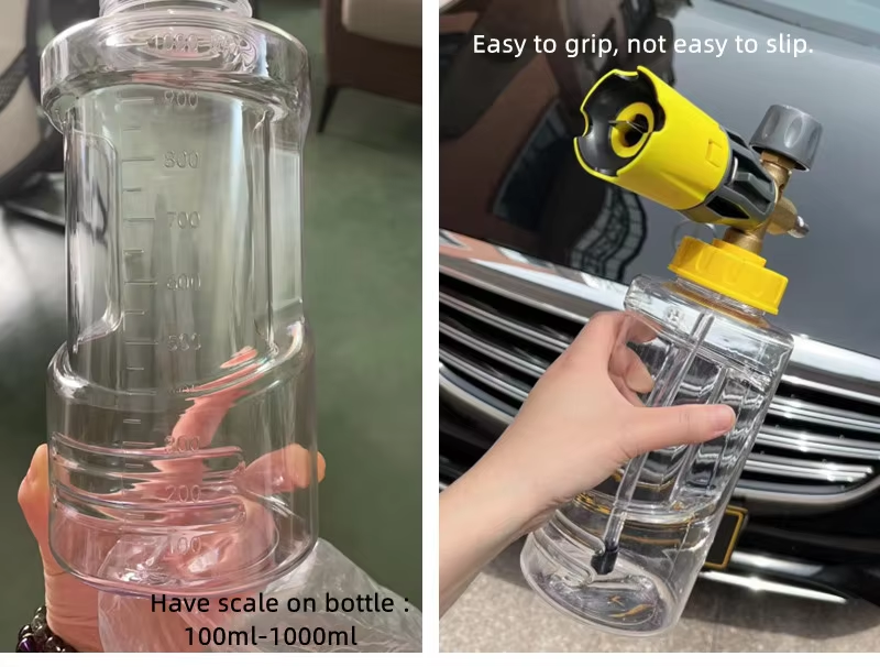 volumb of transparent bottle