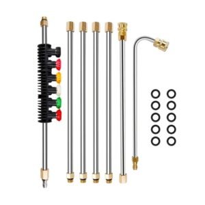 Cleaning Tool Extension Wand Set with 6 Nozzle Tips