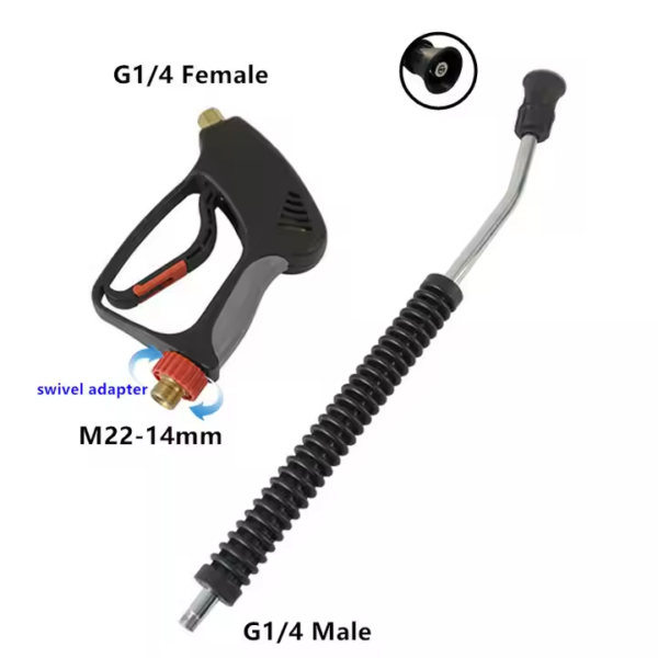 details of Spray Gun & Extension Wand
