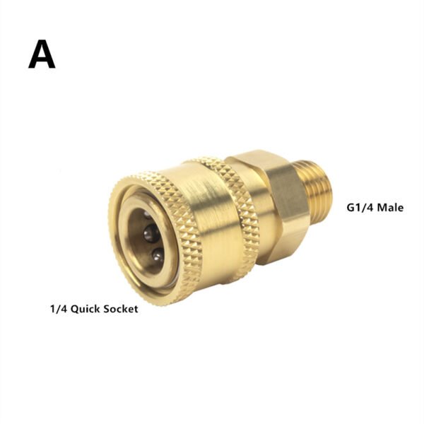 1/4 Inch Stainless Steel Quick Coupler For Pressure Washer -OnniLuLu - Image 2