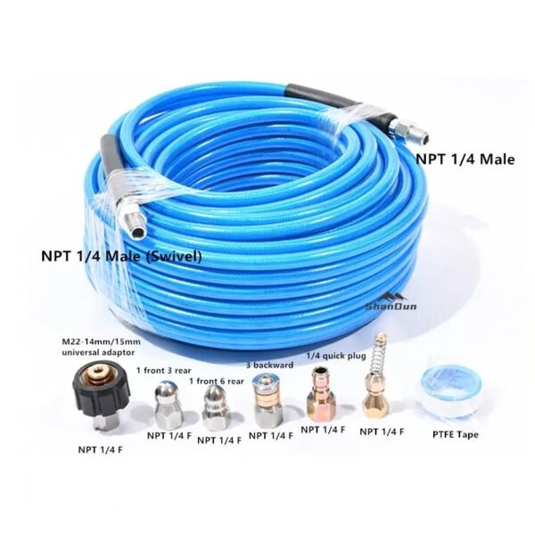 description of blue hose set