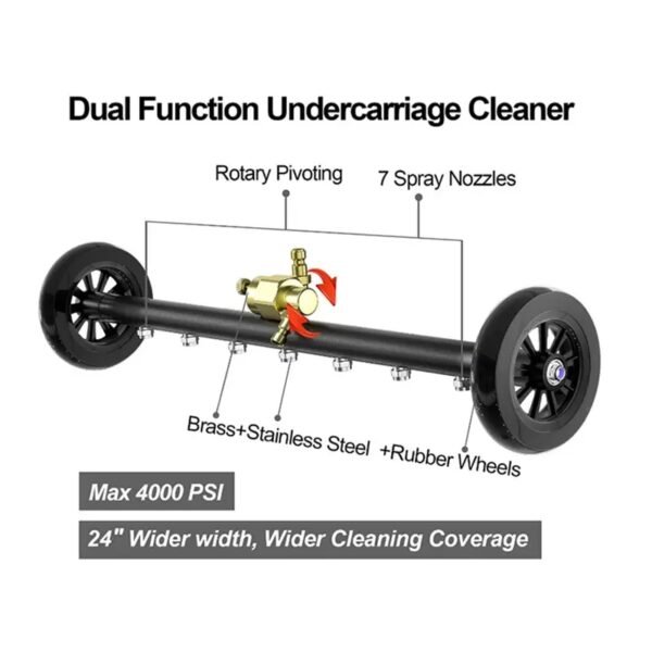 word instruction of Underbody Water Broom with 7 Nozzles