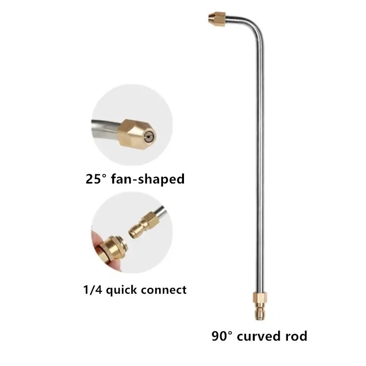 description for Fan-type Nozzle Curved Extension Rod