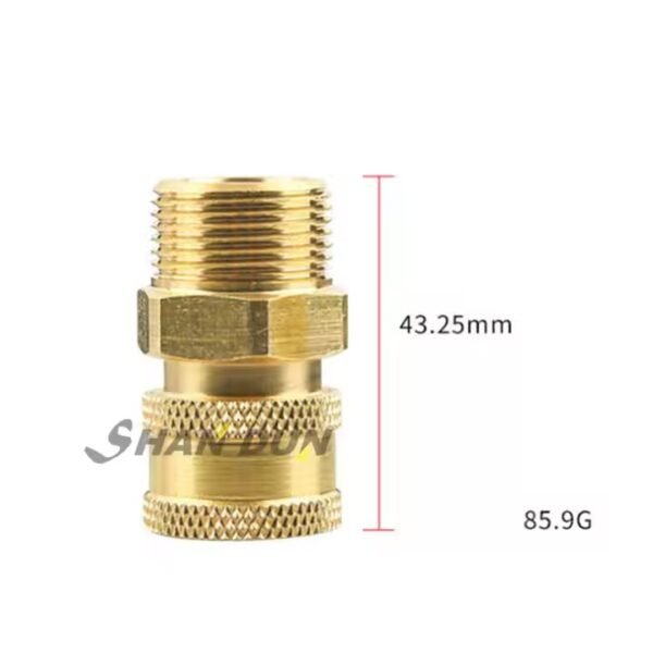 dimension of M22 Male 1/4" Female Quick Connection Adapter