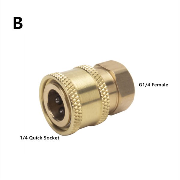 1/4 Inch Stainless Steel Quick Coupler For Pressure Washer -OnniLuLu - Image 3