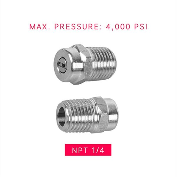 1/4 Stainless Steel Spray Nozzle Tip With 0/15/25/40 Degree -OnniLuLu - Image 3