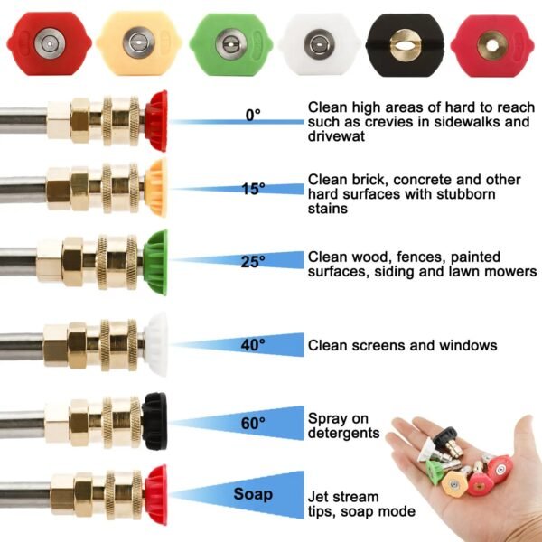 nozzles of U Shape Wand Extension