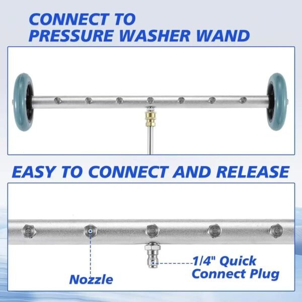 easy to use blue undercarriage washer