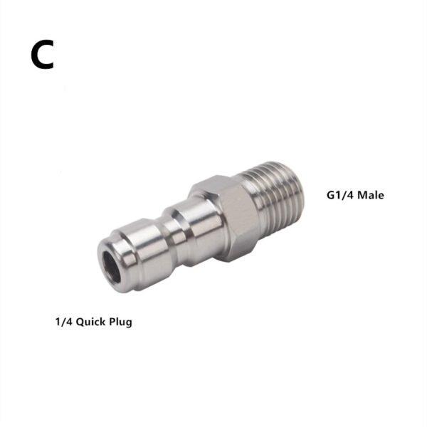 1/4 Inch Stainless Steel Quick Coupler For Pressure Washer -OnniLuLu - Image 4