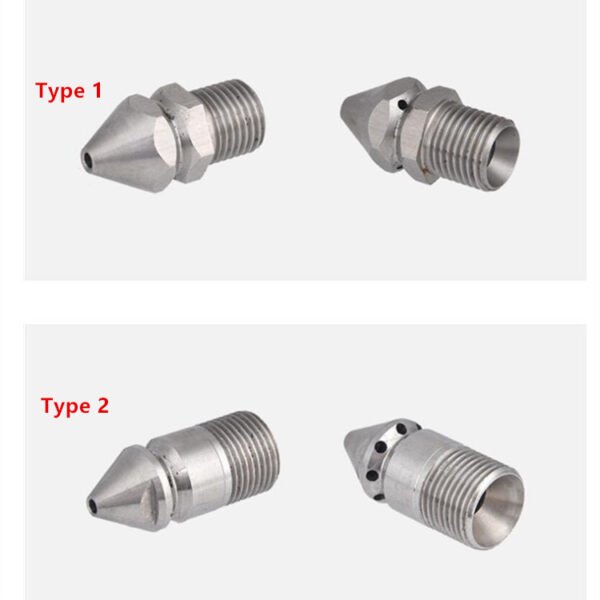 1/4'' 3/8'' BSP Male Thread Drain Sewer Jetter Nozzle-OnniLuLu - Image 4