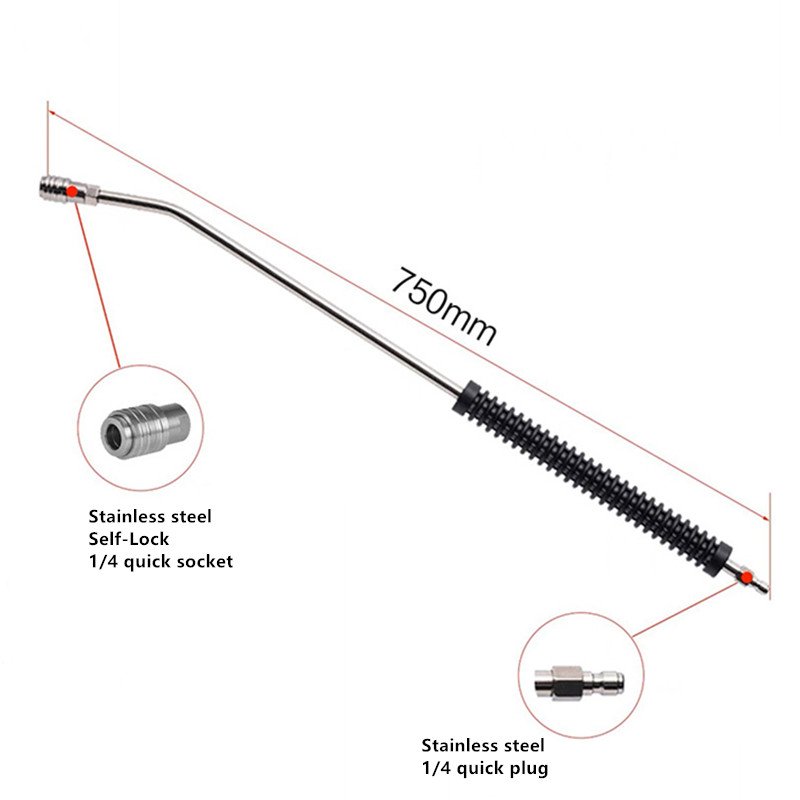 details of Sprayer Nozzle Curved Extension Wand