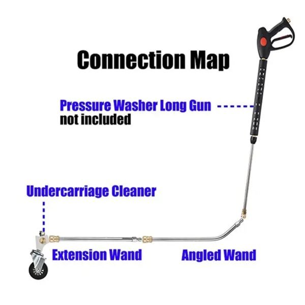 connection map for under car washer