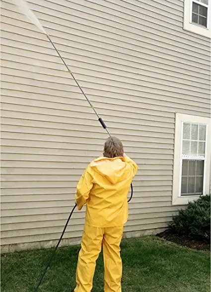 Pressure Washer Extension Wand Set in use