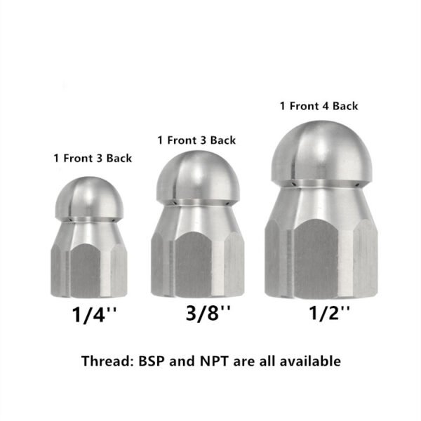details of Female Rotating Jetter Nozzle