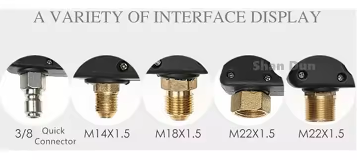 inlet options of spray lance