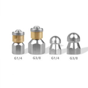 4000PSI Stainless Steel Button Nose Jet Nozzle Kit