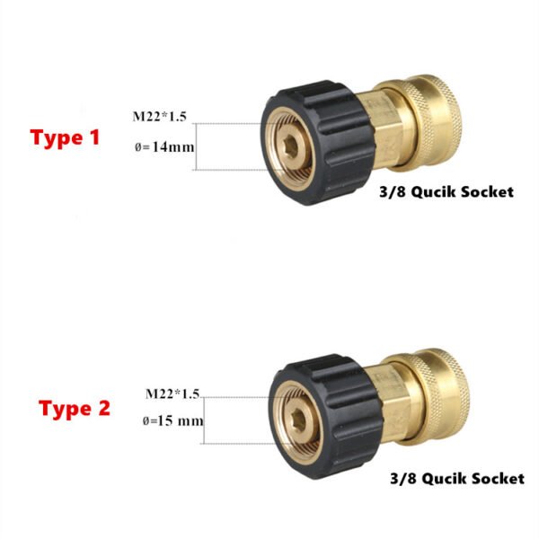 dimension of Brass Adapter Substitute M22 Inner Core