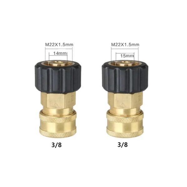 Brass Adapter Substitute M22 Inner Core 14/15 with 3/8 Quick Connector-OnniLuLu - Image 2
