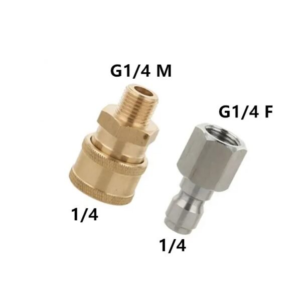 1/4 Male Female Washing Machine Connector Quick Connector Kit-OnniLuLu - Image 2