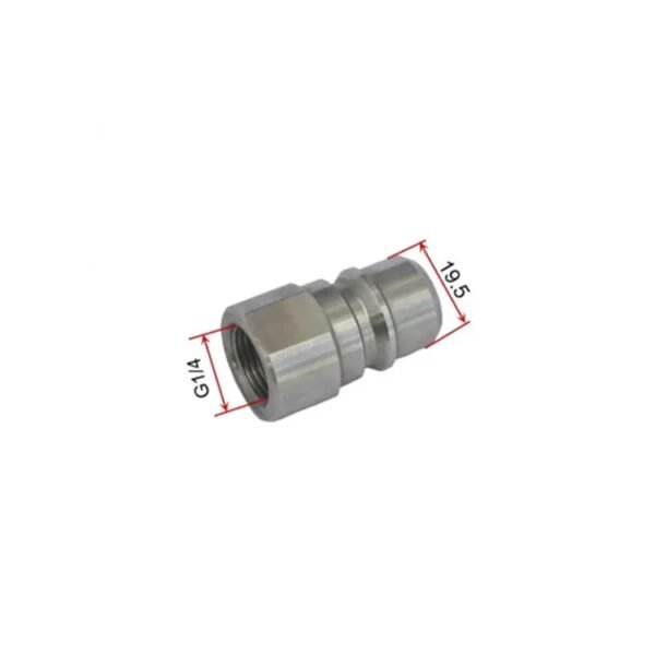dimension of G1/4 PA Quick Release Fitting Plug Socket