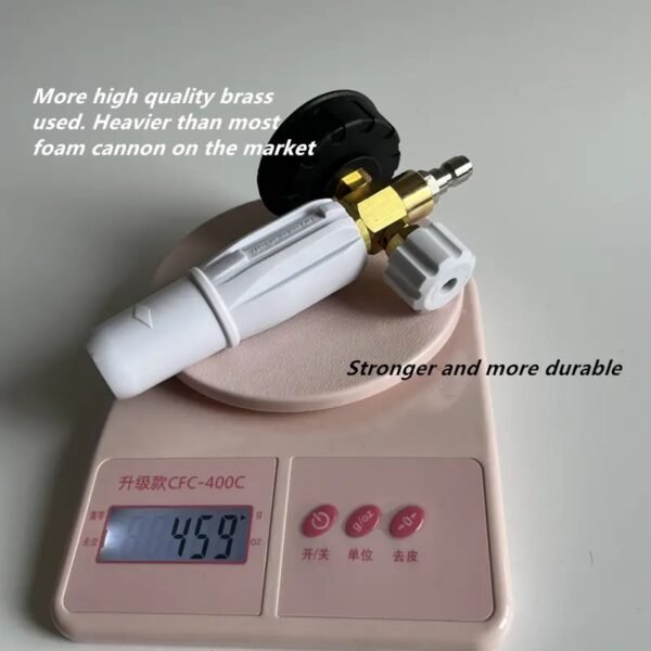 weight of white foam gun cannon