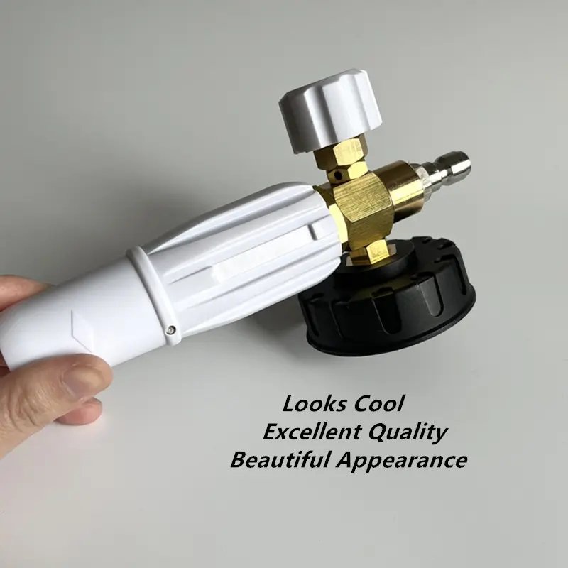 details of foam gun cannon head