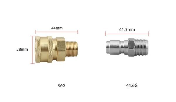 5000PSI NPT 3/8 Male Thread Fitting with Brass and Stainless Steel-OnniLuLu - Image 4