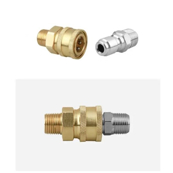 5000PSI NPT 3/8 Male Thread Fitting with Brass and Stainless Steel-OnniLuLu - Image 3