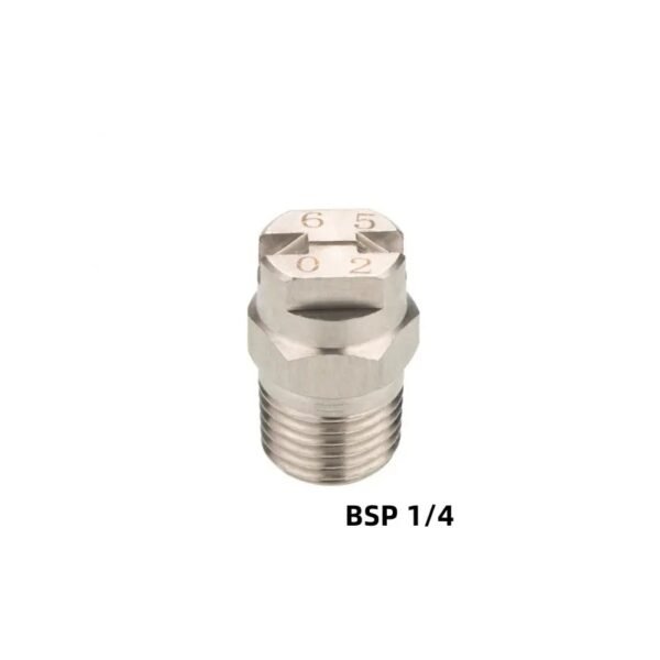1/4" Industrial Stainless Steel Flat Fan Spray Jet Nozzle with 65 Degree-OnniLuLu - Image 2