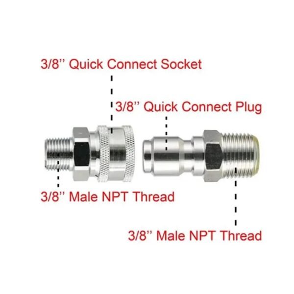 details of 3/8 NPT Quick Connector Kit