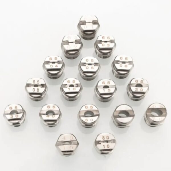 1/4" Industrial Stainless Steel Flat Fan Spray Jet Nozzle with 65 Degree-OnniLuLu - Image 3