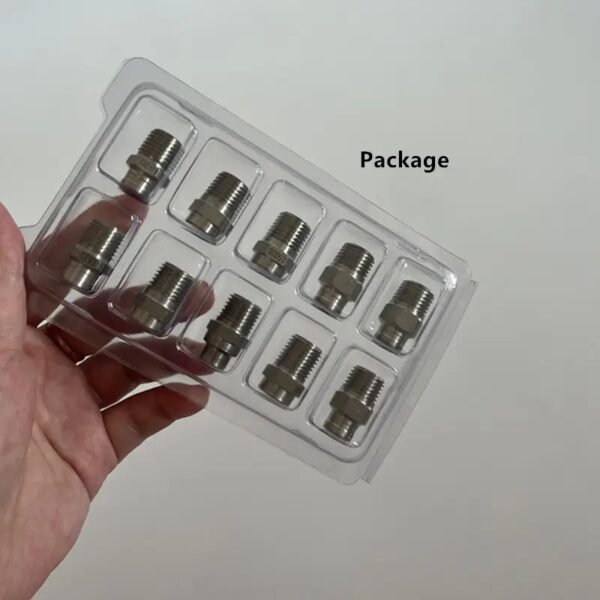 Stainless Steel 1/4 Inch Spray Fan Nozzle Tip With 0,15,25, 65 Degree-OnniLuLu - Image 4