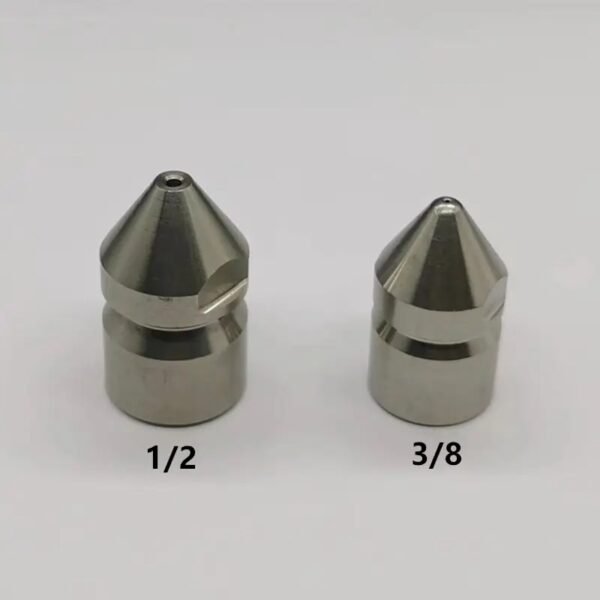 1/2'' 3/8'' Stainless Steel Drain Cleaning Tips for Button Nose Nozzle-OnniLuLu - Image 4