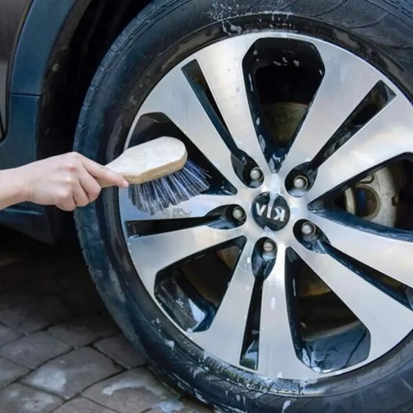 function of Two-tone Soft Thick Bristles Wheel Cleaning Brush