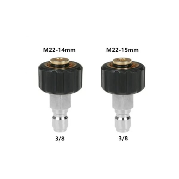 3/8 Inch Quick Disconnect Male to M22 14 15 Female Adapter