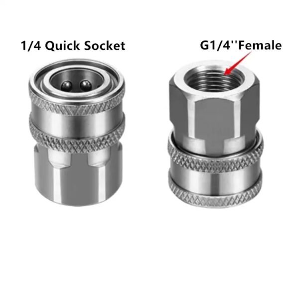 details of 1/4" Stainless Steel Female BSP Quick Connect Couplers