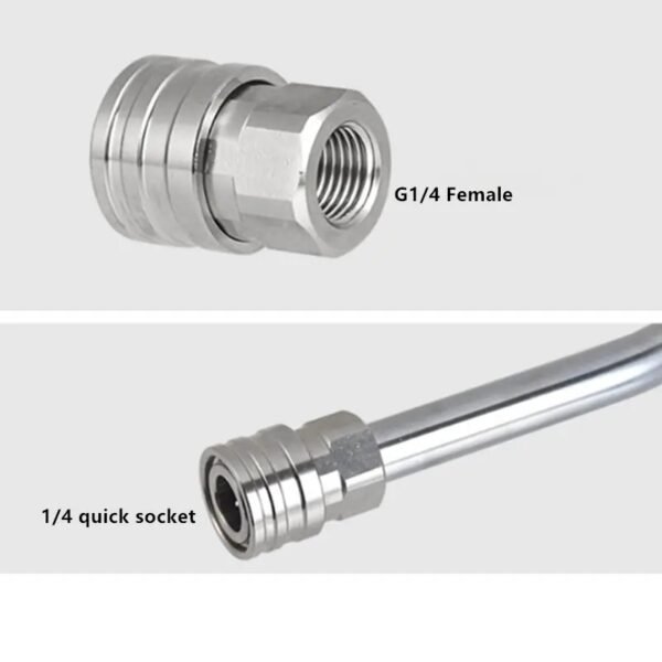 1/4" Quick Connector Socket Stainless Steel G1/4" Male and Female Fitting-OnniLuLu - Image 3