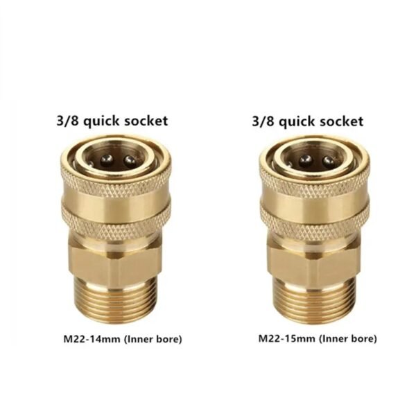 3/8 Inch Quick Connect to M22 Metric Fitting