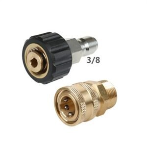 5000 PSI Quick Connect Kit Metric M22 14mm Swivel to M22 Male Fitting