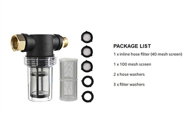 description of 40 Mesh+100 Mesh Inlet Water Filter Set