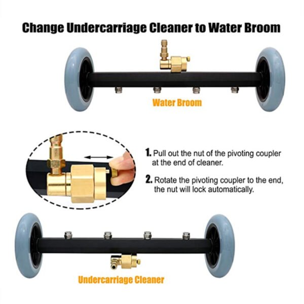 how to switch cleaner to water broom