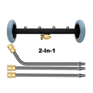 Car undercarriage cleaner with 4 nozzles