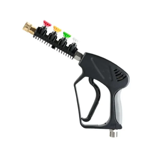 balck high pressure washer gun with nozzle