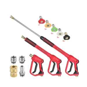 red trigger with nozzle and adapters