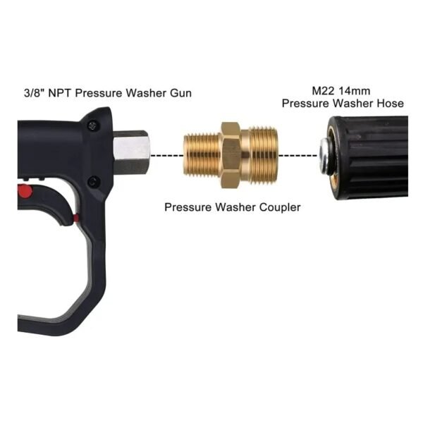 Application diagram of 3/8 Inch NPT Male to M22 14mm Male Adapter
