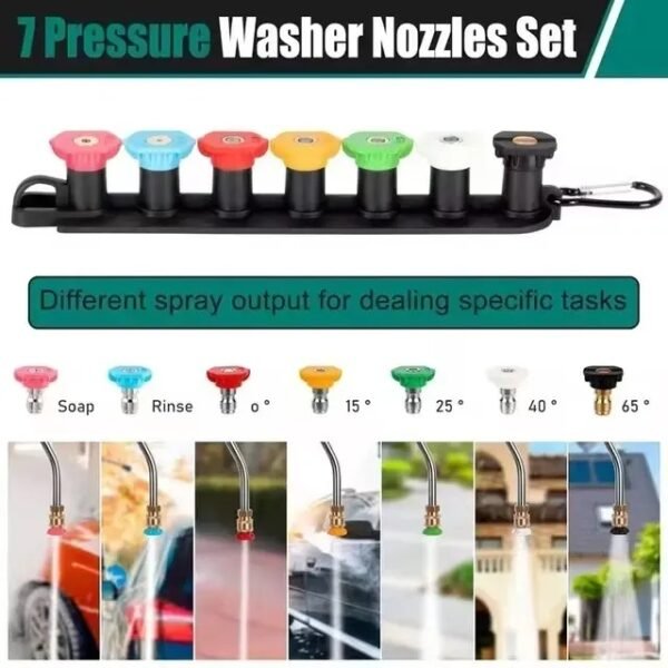 7 pressure washer nozzle set